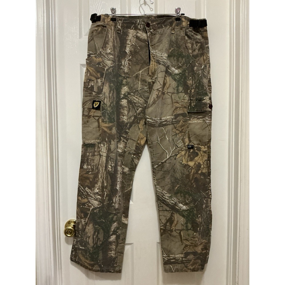 Scent Blocker Men's Camo Hunting Pants XL 36-40 X 30 Realtree Adjustable Waist
